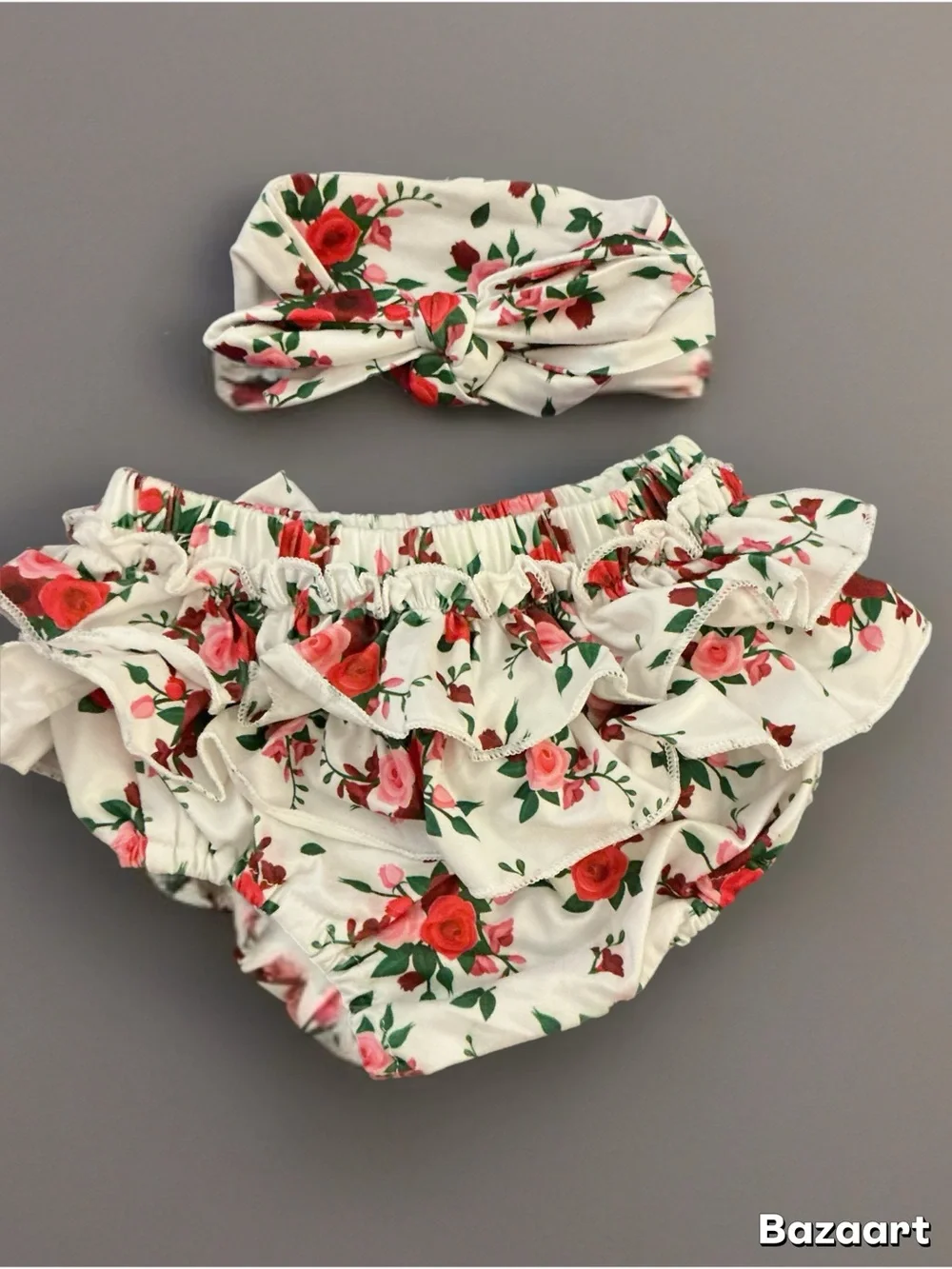 Infant Girls Springtime Dress & Bloomers Set 1134